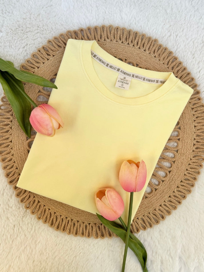 OUTLET - Polo AtheBasic Básico Pale Banana