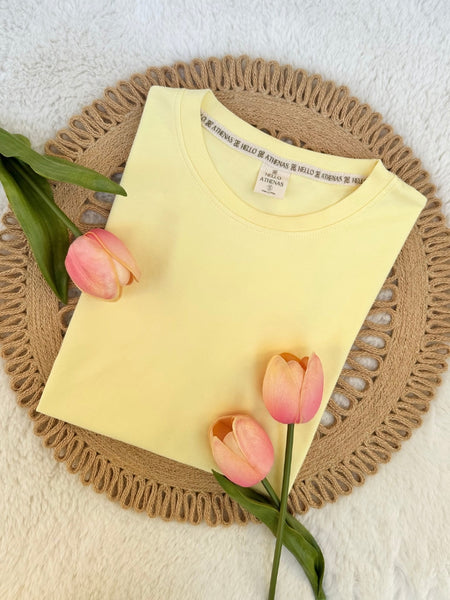 NEW COLOR! Polo AtheBasic Básico Pale Banana