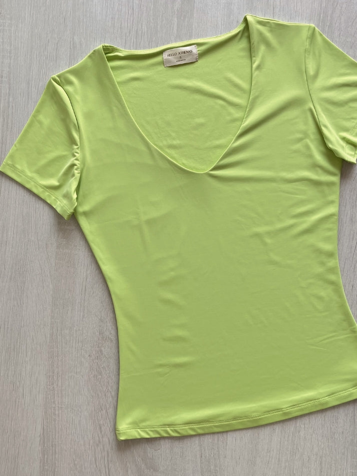 NEW! AtheBasic Buttery Soft V Neck - Lime Green