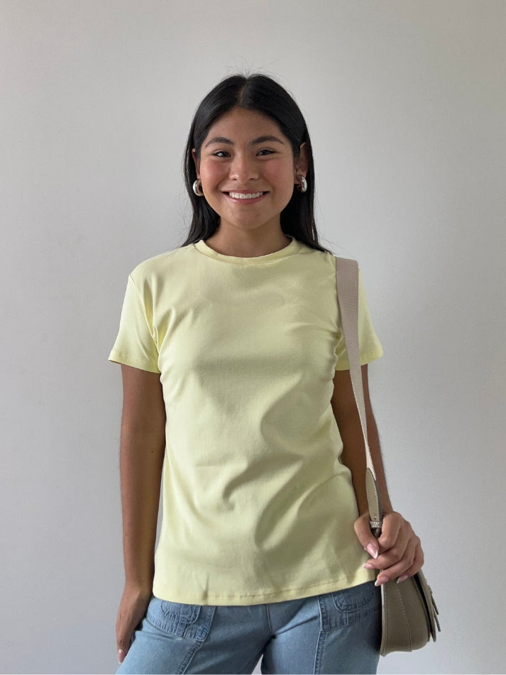 OUTLET - Polo AtheBasic Básico Pale Banana