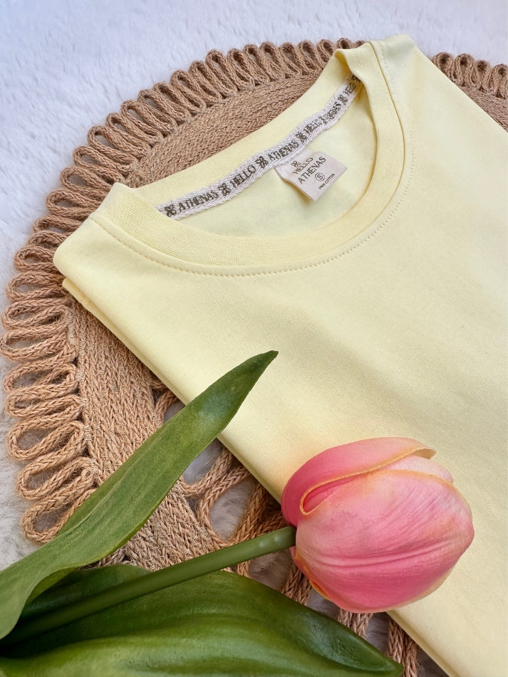 OUTLET - Polo AtheBasic Básico Pale Banana