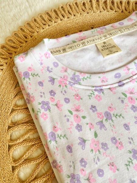 NEW! Polo AtheBasic Estampado Garden - Pink & Lavender flowers