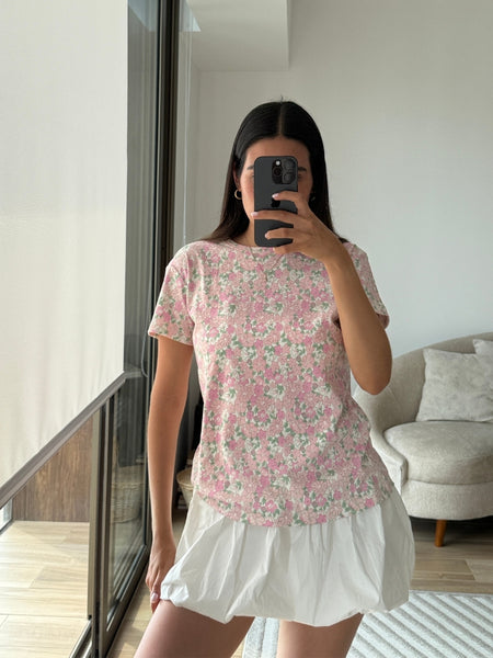 NEW! Polo AtheBasic Estampado Garden - Floral essence