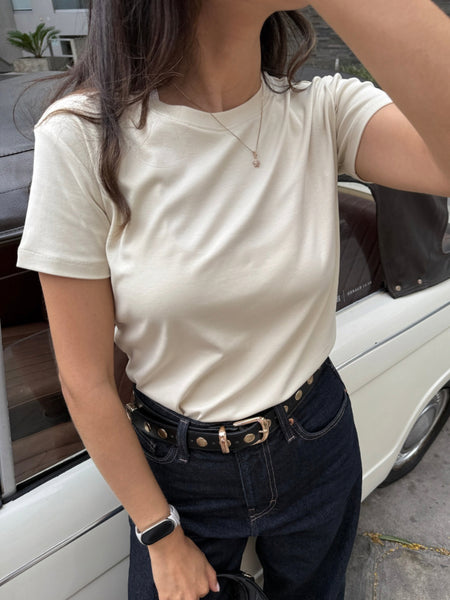 NEW COLOR! Polo AtheBasic Básico Almond Milk
