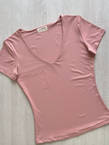 NEW! AtheBasic Buttery Soft V Neck - Blush