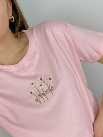 Polo AtheBasic Bordado Rosado