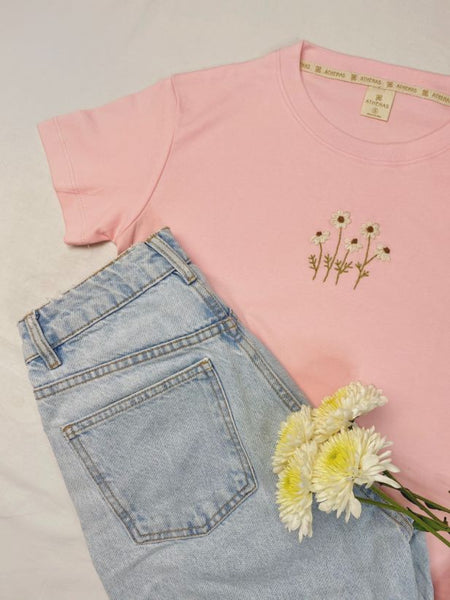 Polo AtheBasic Bordado Rosado